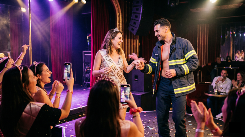 Spectacle chippendales Paris : la future mariée invitée sur scène pour un show interactif